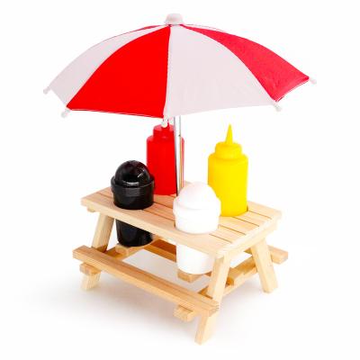 China Grill Parts Hot Selling OEM Wholesale Custom Outdoor BBQ Seasoning Rack Use With Umbrella Beach Chairs for sale