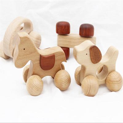 China Toy Hot Sell Wooden Educational Toy Cylinder Plug Kids Toy Baby Wooden Crawling Teether for sale