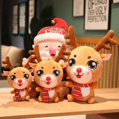 China Lovely Christmas Plush Set - Reindeer, Snowman and Santa Stuffed Holiday Animals for sale