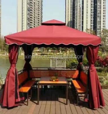 China Easy assemble hot sale 4x4m steel gazebo gazebo tent with metal frame for wholesale for sale