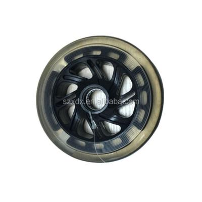 China PU hot sale! factory kids scooter tires with led light and hub for sale