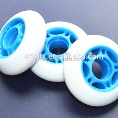 China Polyurethane material 70x24 mm sports polyurethane wheel, kids roller skate/inline skate wheel, manufacture price for sale