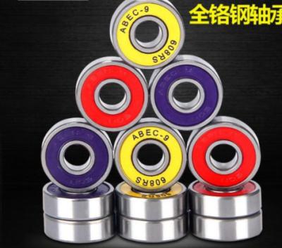 China Outdoor Sport 608 Bearings 2RS Ball Skateboard Skates PU Wheel Rubber Seal Bearing 8*22*7mm for sale