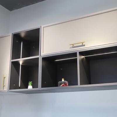 China Modern High Quality Custom Best Selling Stainless Steel Kitchen Cabinet With Wall Cabinet for sale