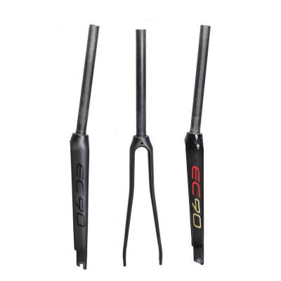 China Road Bikes Road Bike C Brake Rigid 35mm Fork Road Bike 700C Full Carbon Fiber EC90 Road Bicycle Fork for sale