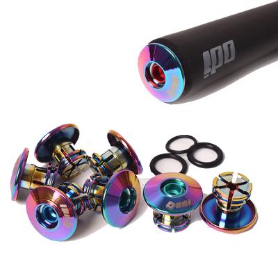 China ODI 2pcs BMX Handlebar Covers Anti-Slip Bicycle Grip Firm End Plugs Lightweight MTB Bike Bar End Plugs for sale