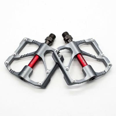 China BMX MTB Bike Aluminum Pedal 3 Pedals Mountain Pedals Bicycle Pedal Ratio Non-Slip Flat Non-Slip Mtb for sale