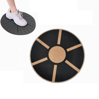 China Small MOQ Body Fitness Wooden Balance Board Roller Multifunctional Gym Equipment for sale