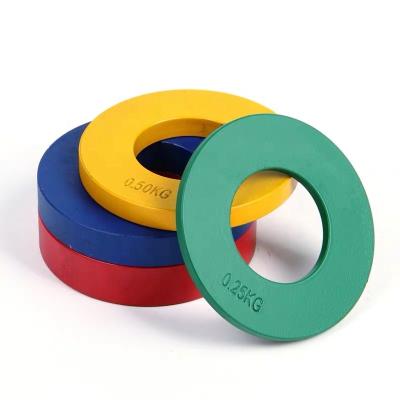 China 0.5-2.5 Kg Weightlifting Change Plates Universal Colored Rubber Partial Plate for sale