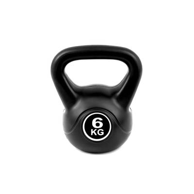 China Universal Hot Selling Fitness Cement Plastic Kettlebell, Home Gym Kettle Bell for sale