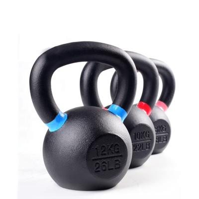 China 2021 Hot Selling Universal FITNESS Gravity Black Cast Iron Powder Coated Kettlebell for sale