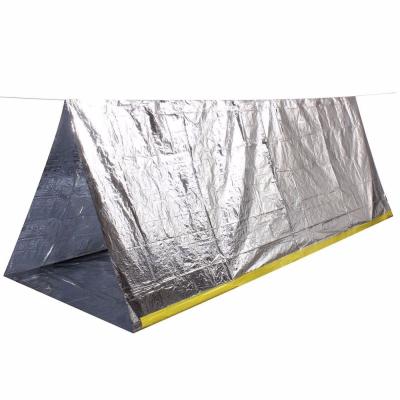 China Survival Outdoor Outdoor Shelter Tent Emergency Aluminum Mylar Shelter Thermal First Aid Tent for Camping for sale