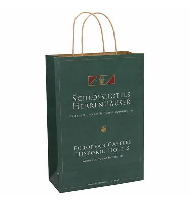 China Biodegradable High Quality Eco Friendly Promotional Green Full Print Custom Design Shopping Premium Tote Hand Bag Printed Logo for sale