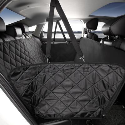 China Universal Black Waterproof Oxford Cloth Travel Dog Padded Hammock Back Seat Mat Animals Car Seat Cover For Car for sale