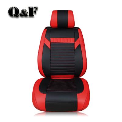 China Fashion Hot Selling Luxury Full Set 3D Car Universal Full Seats Cover Set PU Leather For Car for sale