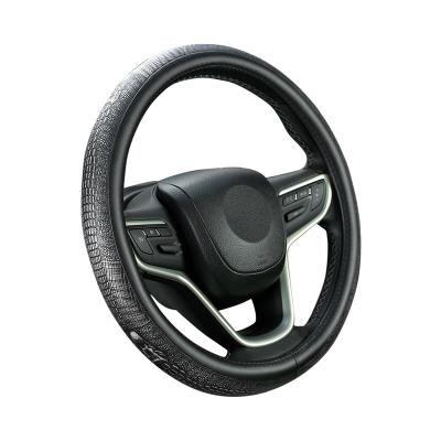 China Universal Fan Club Dragon Element Leather Car Steering Wheel Cover for sale