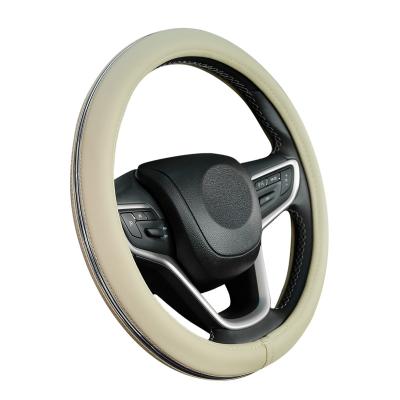 China Business / Universal 38cm Ring Business Style Luxury Silver Car Steering Wheel Cover for sale