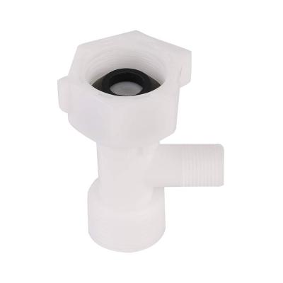 China Long-lasting Durability Non-electric Mechanical Bidet Connect Valve Usa Standard Tee Shape 7/8 Inch Pu Plastic Tube Fittings for sale