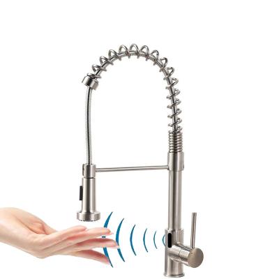 China Sense Faucets Hot Sales Cupc Certification Sense Pull Down Sprayer Touchless Bathroom Kitchen Sink Induction Faucet for sale