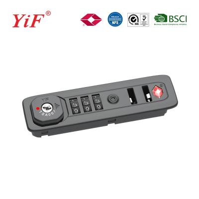 China Yifeng Plastic TSA Implanted Lock Suitcase Luggage Zipper Lock TSA12093 for sale