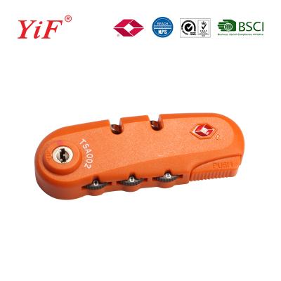 China Yifeng Plastic TSA Implanted Lock Suitcase Luggage Zipper Lock TSA371 for sale