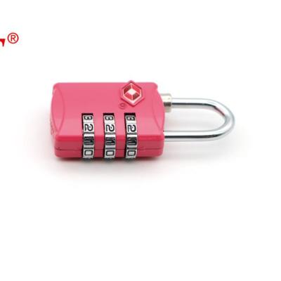 China 3 Digits Metal Airport Custom Combination Lock TSA Combination Padlock TSA Zinc Alloy Luggage Code Lock for sale