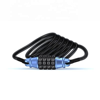 China Eco - Friendly Mountain Bike Combination Cable Bicycle Lock / Bike Lock for sale