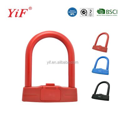 China Wholesale And Durable YiF 5 Digit U Shape Shackle Anti-theft Bicycle Combination Lock for sale