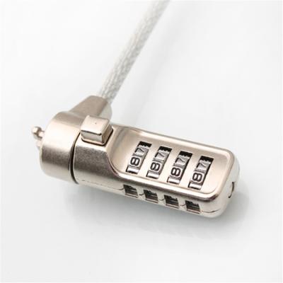 China Laptop Combination Lock Security Cable - 4 Digital Theft Lock With Cable YF21072 for sale