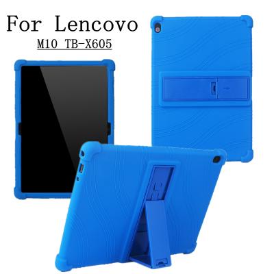 China Kids silicone case for lenovo TAG M10 X605 X505 lenovo Shell M10 bracket soft cover P10 X705 anti-Fal kids silicone X505 shockproof case for sale