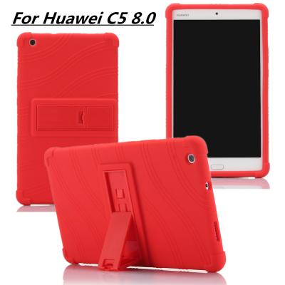 China Kid Safe For Huawei Mediapad C5 8.0 Tablet Anti-Fal Silicone Case Children Kids Shell Shockproof Soft Cover C5 8 for sale