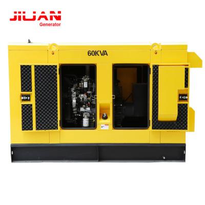 China 60kva 100kw 200kw brushless alternator three phase one 60kva silent diesel generator Guangzhou for Myanmar CDC60KVA for sale