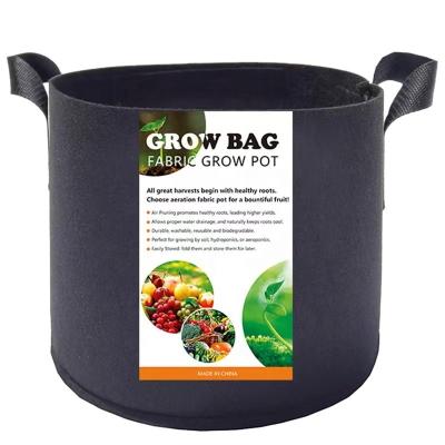 China Plant Growth 1 3 5 7 10 20 30 50 100 Gallon Garden Plants Felt Fabric Plant Grow Bags Plant Fabric Pots for sale