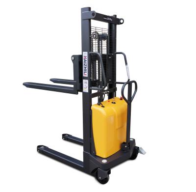 China HaizhiLi Material Handling Equipment Factory Supply 1000kg 1.6M Semi Electric Good Quality Material Handling Equipment Stacker for sale