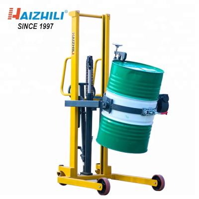 China Warehouse / Hydraulic Oil Drum Stacker Truck Manual Hand Equipment Electric Oil Drum Working Line Lifter for sale