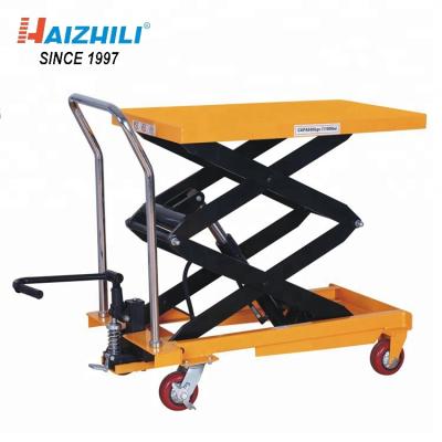 China Vertical Durable Hotels Lift Mechanism 1000kg Mini Hydraulic Scissor Lift Table for sale