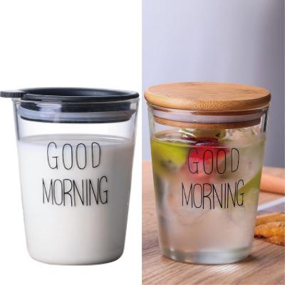 China Viable Wholesale Glass Simple Glass Beverage Juice Cup Breakfast Cup Japanese Style Milk Cup for sale