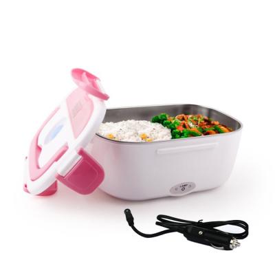 China Electric Car Food Warmer 3 in 1 Lunch Box Food Heater Portable Electric Lunch Boxes for Car Truck Office for sale