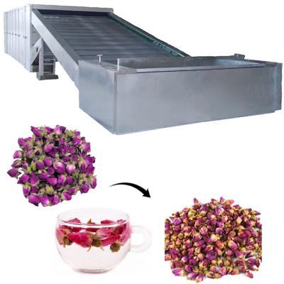 China Medicine Processing Large Capacity Conveyor Automatic Multilayer Mesh Belt Processing Machine Rose Flower Dryer for sale