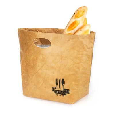 China High Quality Custom Waterproof Tote Handle Lunch Food Eco Tyvek Paper Cooler Bag for sale