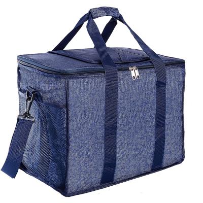 China Large Custom Waterproof Lunch Beach Food Insulated Thermal Tote Water Bottle Cooler Bag for sale