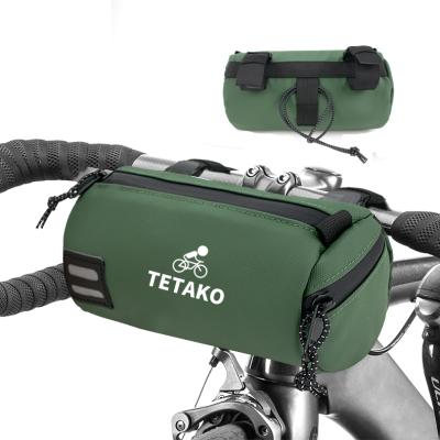 China Custom Waterproof Cycle Travel Waterproof Accessories Bike Front Frame Tube Bags Bicycle Handlebar Bag for sale