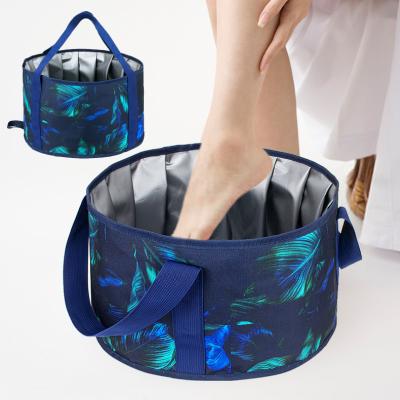 China Multifunctional Custom Travel Water Bucket Stored Foldable Outdoor Portable Folding Wash Basin for sale