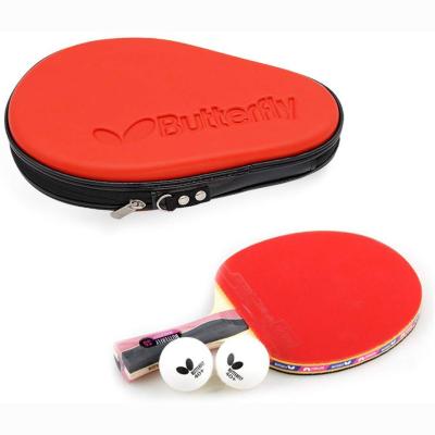 China With Handle Travel Ping Pong Paddle Storage Bag Hard Waterproof Shell EVA Table Tennis Bat Case for sale