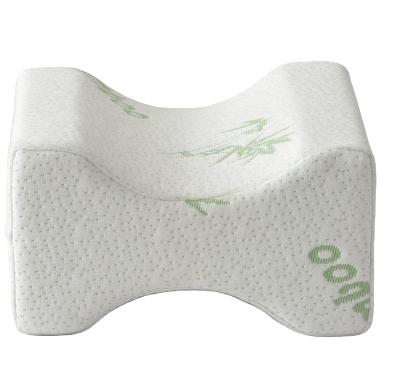 China Wholesale PORTABLE White Memory Foam Knee Pillow - Orthopedic Bamboo Knee Leg Pillow for sale