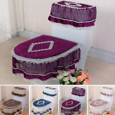 China Disposable Three-Piece Set U-Shaped Toilet Seat Cover Overcoat WC Covers Home Decor Bathroom Toilet Mats for sale