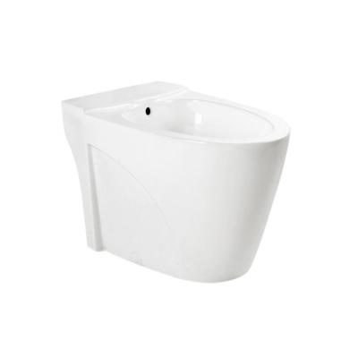 China Modern Luxury Solid Outhouse Sanitary Ware Round Ceramic Floor Bidet For Women for sale