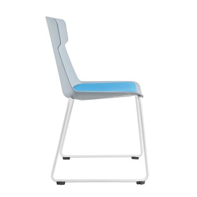 China High quality modern simple comfortable plastic pp plastic cushion Nordic style banquet hotel stacking chair for sale