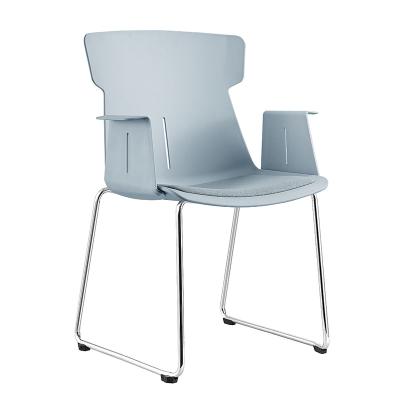 China High Quality New Hardware Steel Frame Plastic Feet PP Gray High Quality Cheap Modern Hotel Chairs for sale