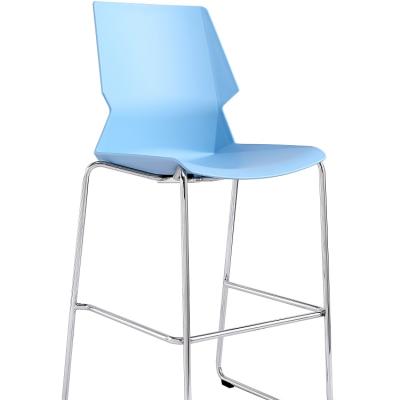 China Custom Modern Stackable Metal White Plastic Luxury High Leg Seat Barstools for sale